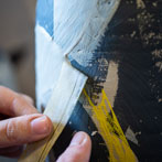 Hannah Staniforth at work in her studio 2019